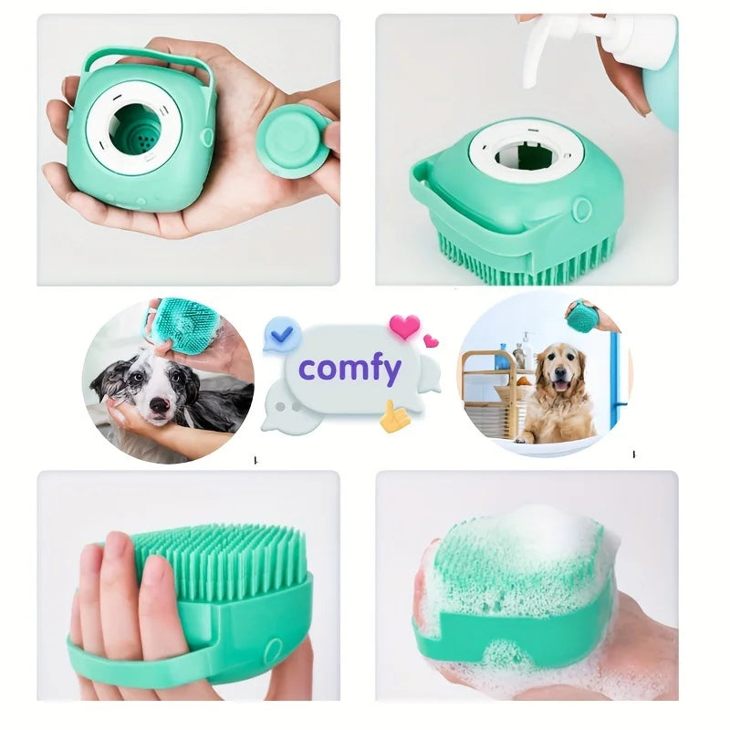 8 Pcs Pet Grooming Set, Hair Removal Comb for Dog, Flea Comb, Dog Shampoo Brush, Pet Nail Clippers, Dog Toothbrush Set